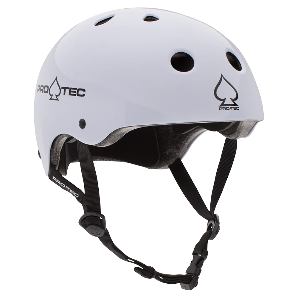 PRO-TEC Classic Skate (CERTIFIED) Helmet - Gloss White