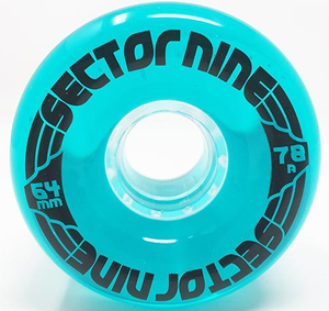 SECTOR 9 NINEBALL TEAL BLUE 64MM 78A (Set of 4)