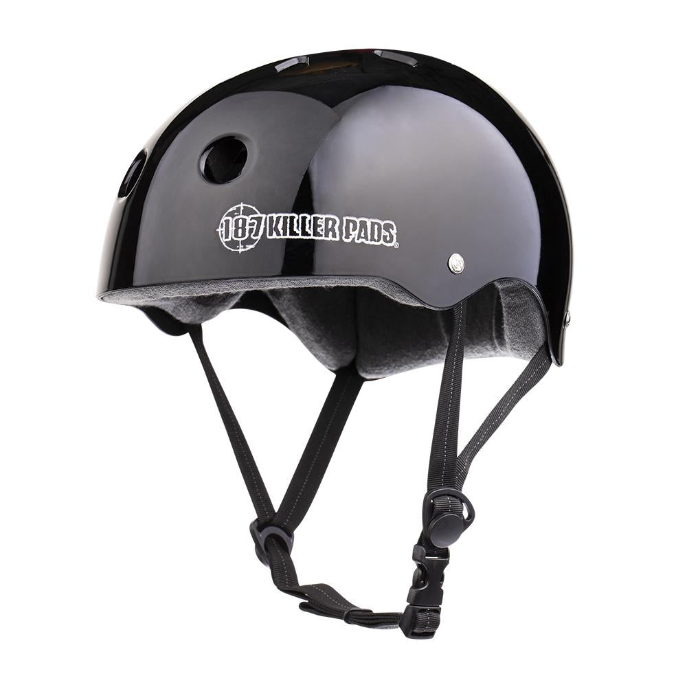 187 Pro Skate Helmet w/ Sweatsaver Liner - Black Gloss