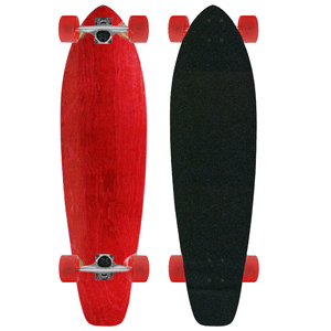 Moose Kicktail 9.75" x 36.5" Longboard Stained Red Complete