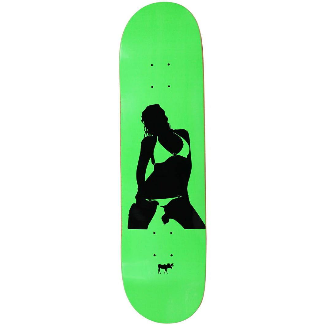 Moose Deck Girl Silhouette Green 8.25