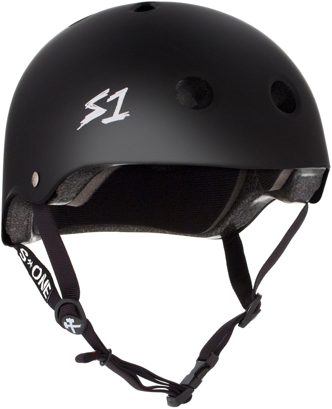 S1 Lifer Helmet - Black Matte w/ White Logo