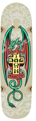 DOGTOWN RED DOG SMOKING DRAGON ASSORTED STAINS DECK 9.00 X 32.82